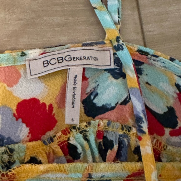 BCBG Yellow Patterned Tank Top - Picture 2 of 7